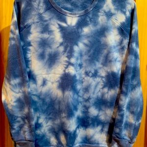 Blue Tie Dye Sweatshirt